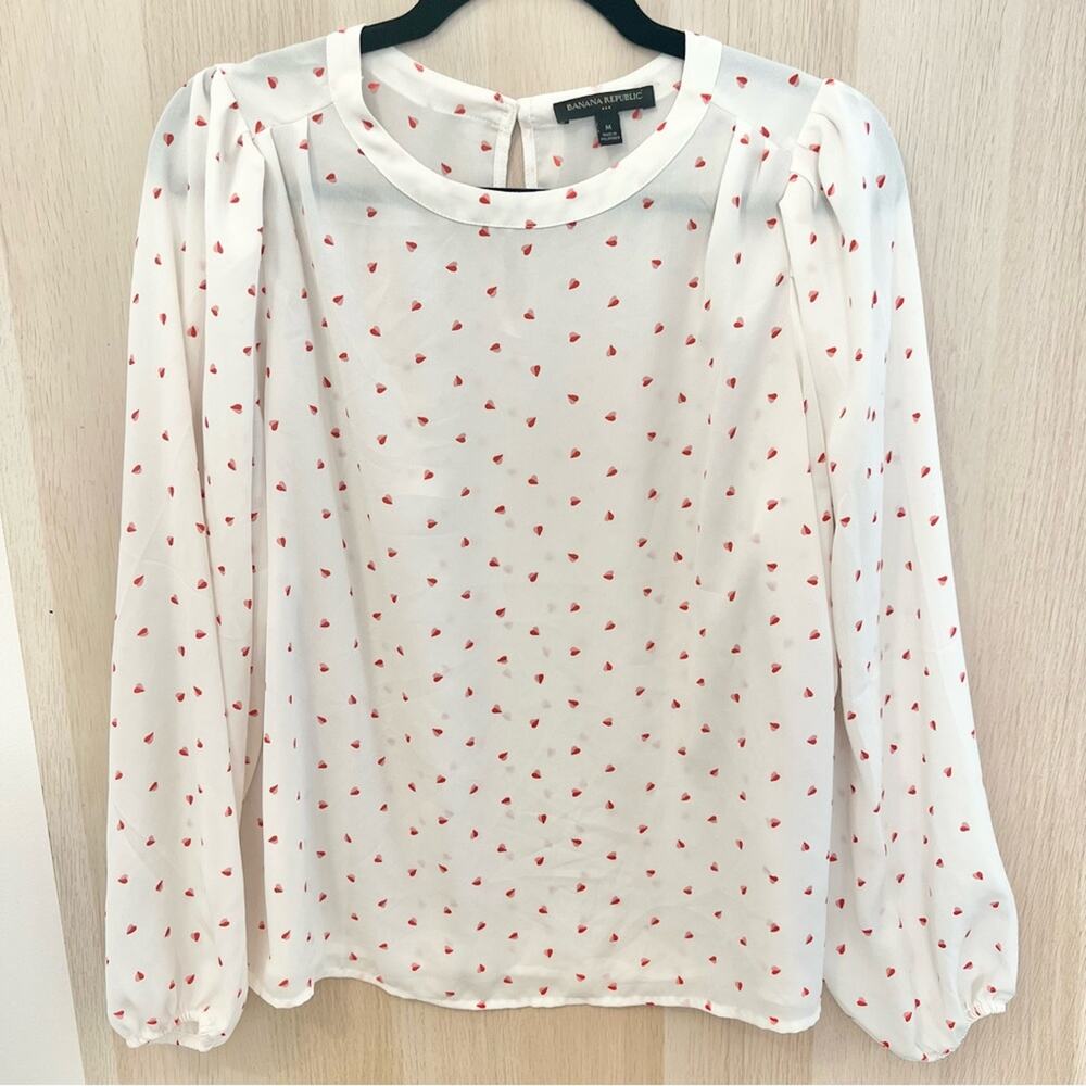 Banana Republic Factory Heart Print Top
